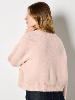 Apricot Damen Pullover in pink - Ausschnitt: Rundhals