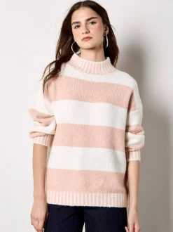Apricot Damen Pullover in pink - Ärmel: langarm