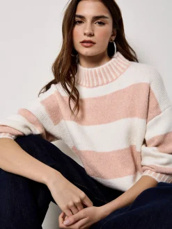 Apricot Damen Pullover in pink - Ärmel: langarm