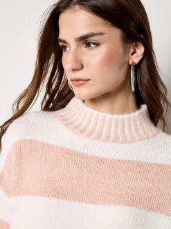 Apricot Damen Pullover in pink - Ärmel: langarm