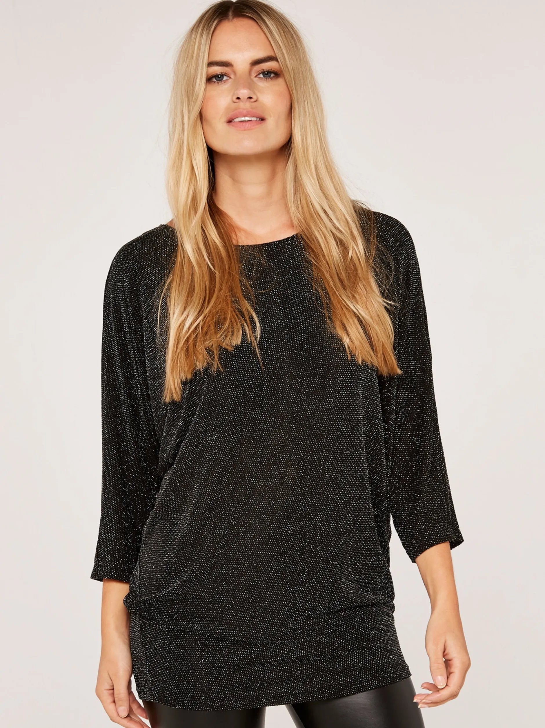 Apricot Damen Pullover in schwarz - Ärmel: 3/4 Arm