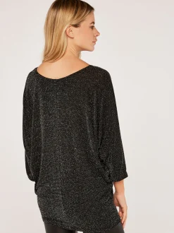 Apricot Damen Pullover in schwarz - Ärmel: 3/4 Arm