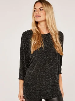 Apricot Damen Pullover in schwarz - Ärmel: 3/4 Arm