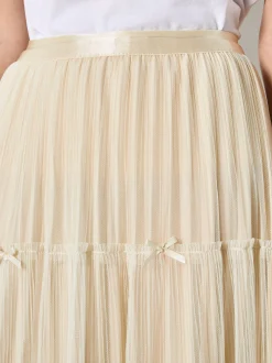 Apricot Damen Rock in beige - Länge: midi