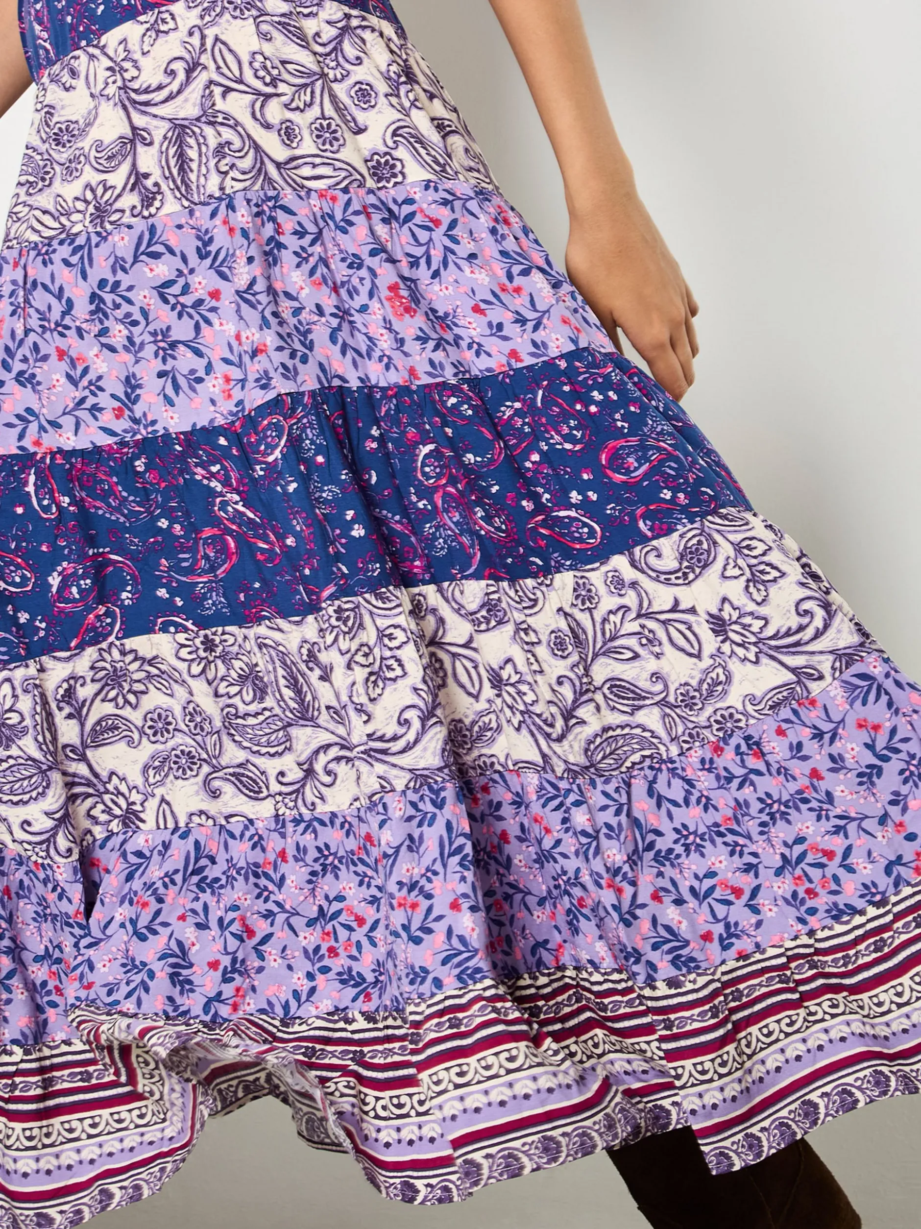 Apricot Damen Rock in lila purple - Länge: lang