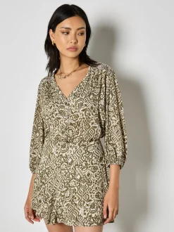 Apricot Damen Rock in oliv khaki - Länge: kurz