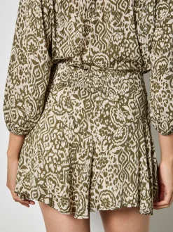 Apricot Damen Rock in oliv khaki - Länge: kurz