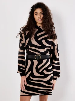 Apricot Damen Rock in schwarz - Länge: kurz
