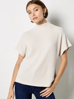 Apricot Damen Shirt in sand - Ausschnitt: Rundhals