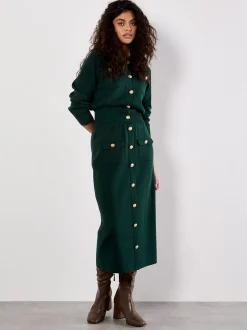 Apricot Damen Strickjacke in grün - Ärmel: langarm