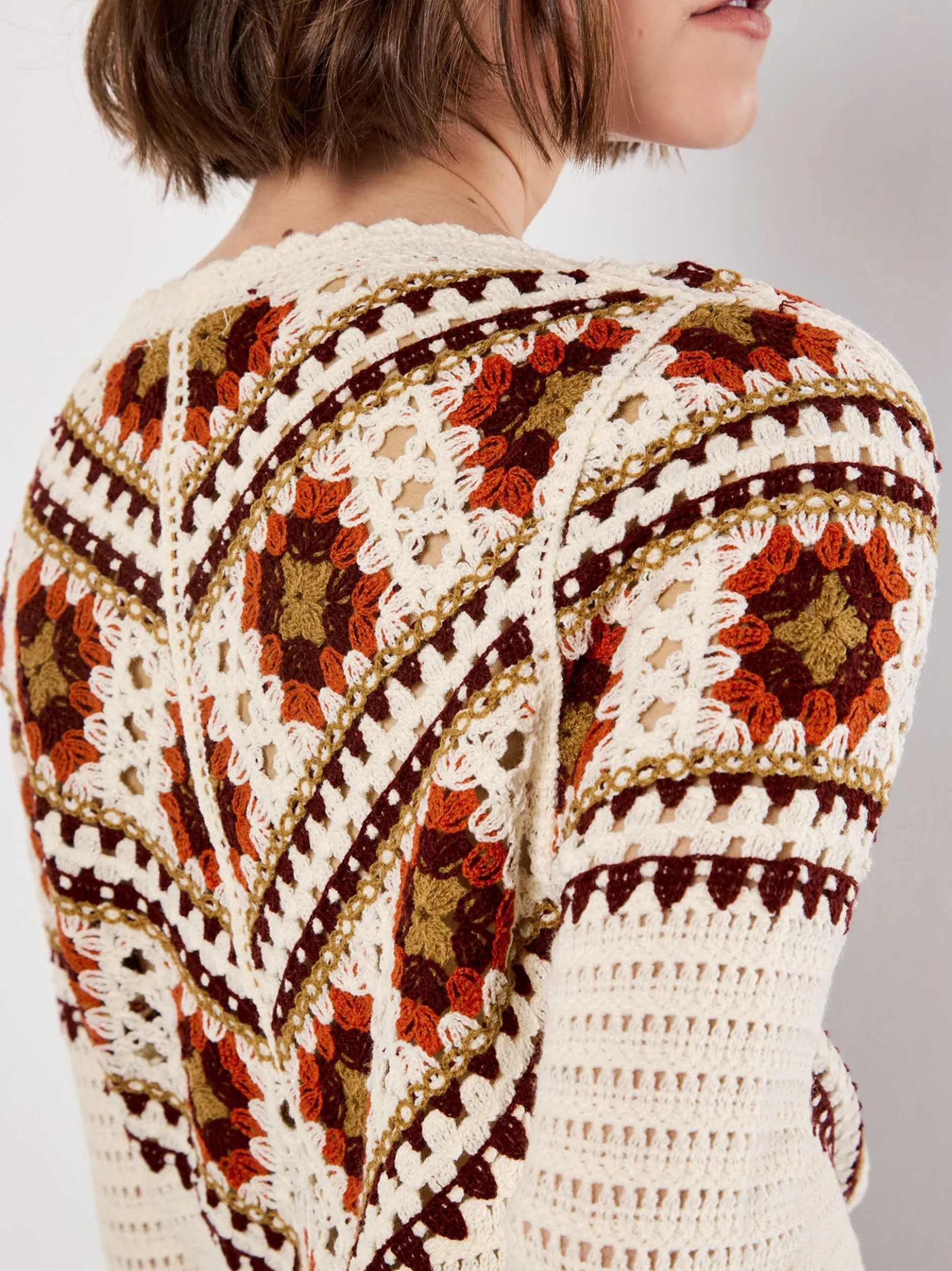 Apricot Damen Strickjacke in beige - Ärmel: langarm