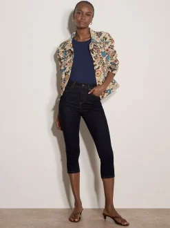 Apricot Damen Top in blau - Ausschnitt: Rundhals
