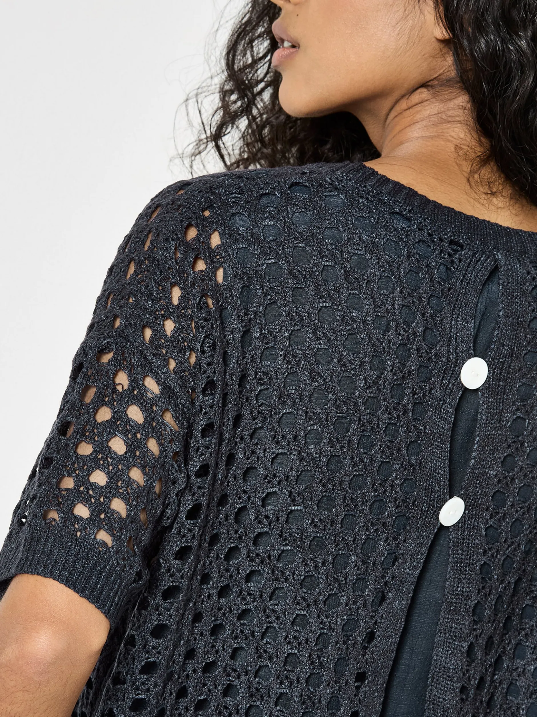 Apricot Damen Top in blau - Ausschnitt: Rundhals