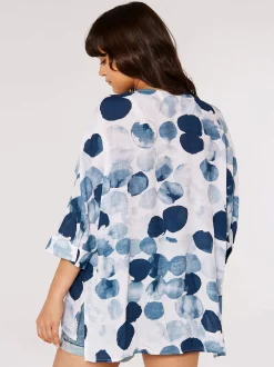 Apricot Damen Top in blau - Ausschnitt: V-Ausschnitt