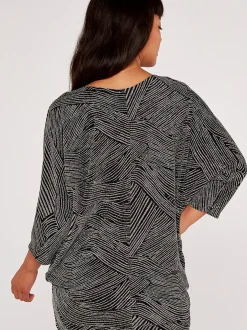 Apricot Damen Top in grau - Ärmel: 3/4 Arm