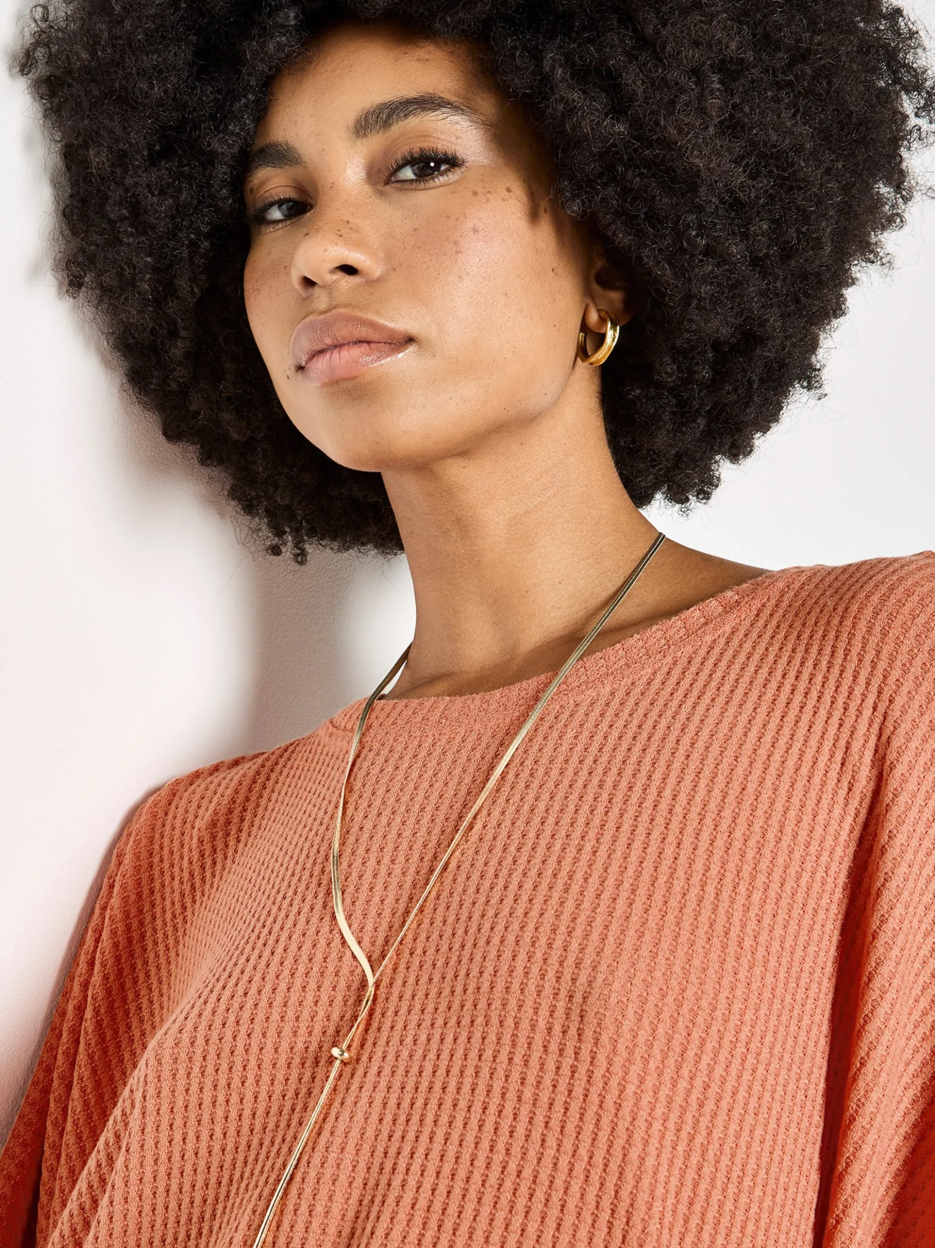 Apricot Damen Top in pink koralle - Ausschnitt: Rundhals