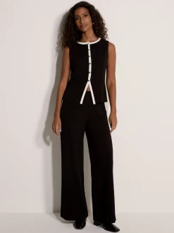 Apricot Damen Top in schwarz - Ausschnitt: Rollkragen