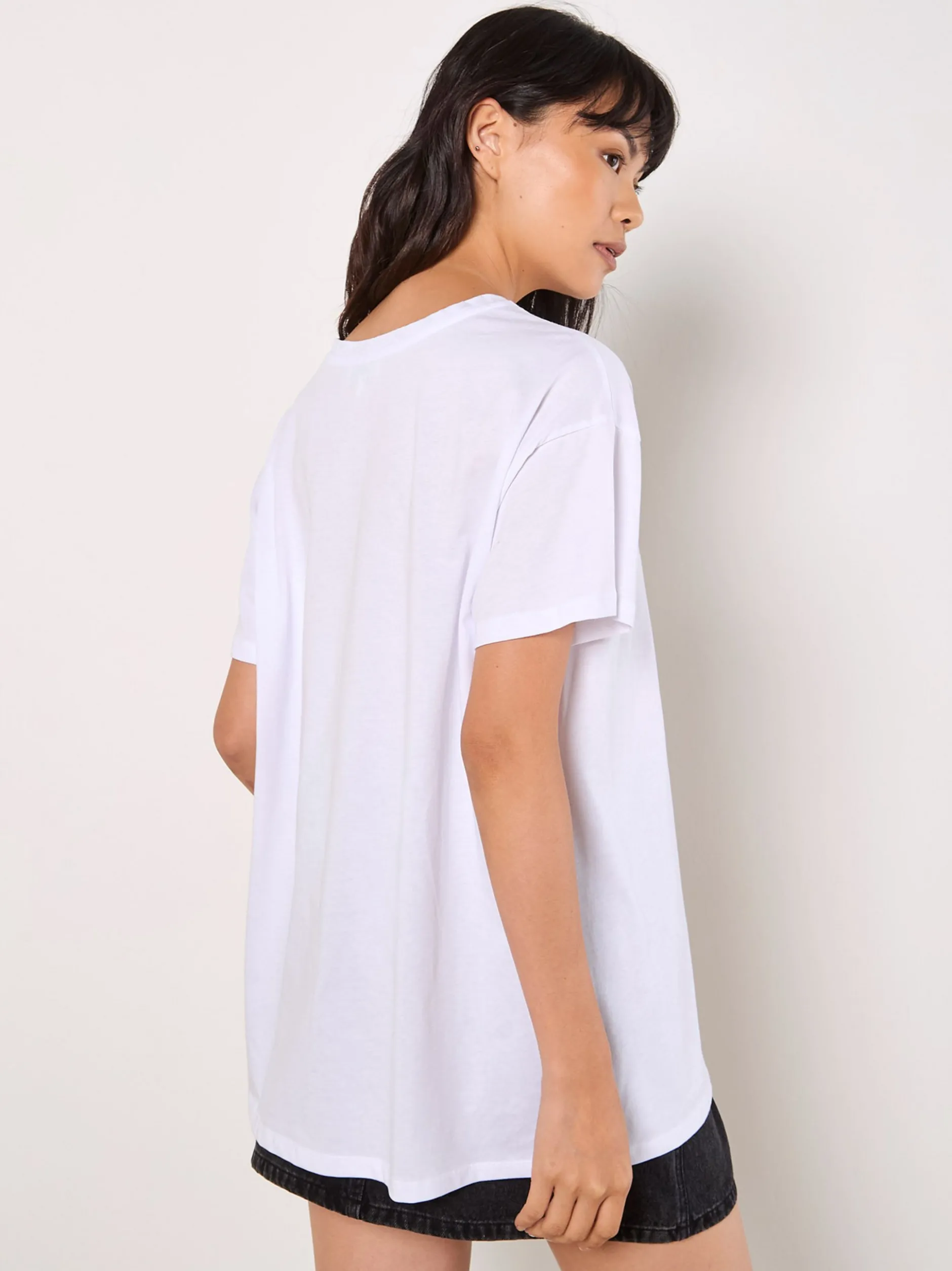 Apricot Damen Top in schwarz - Ärmel: kurzarm