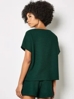 Apricot Damen T-Shirt in grün - Ausschnitt: Rundhals