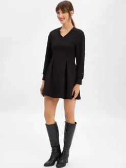 Armani Exchange Damen Sweat-Dress in schwarz