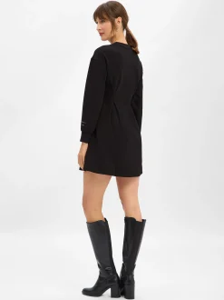Armani Exchange Damen Sweat-Dress in schwarz