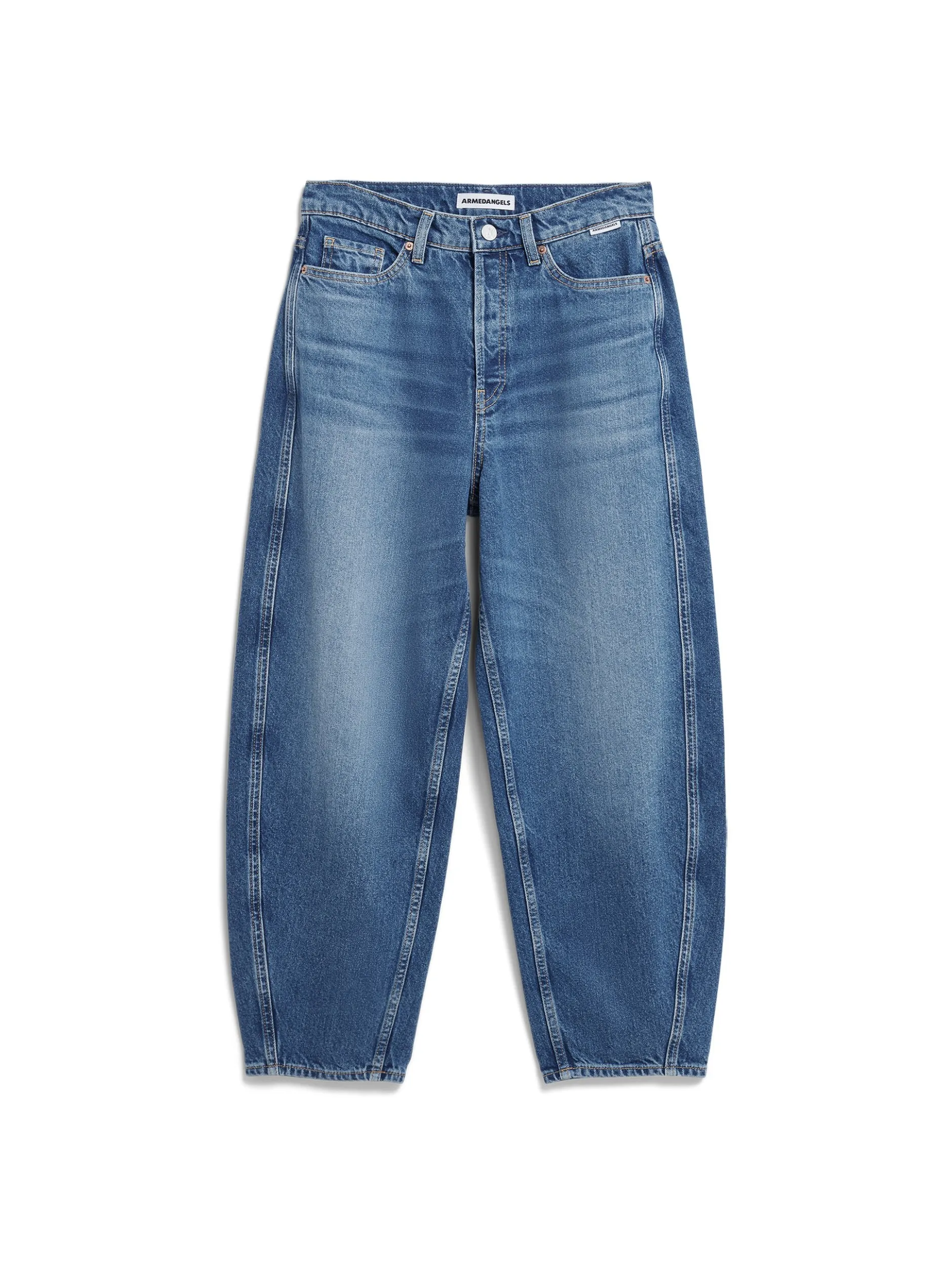 ARMEDANGELS Damen Jeans - Baarly Barrel in medium stone
