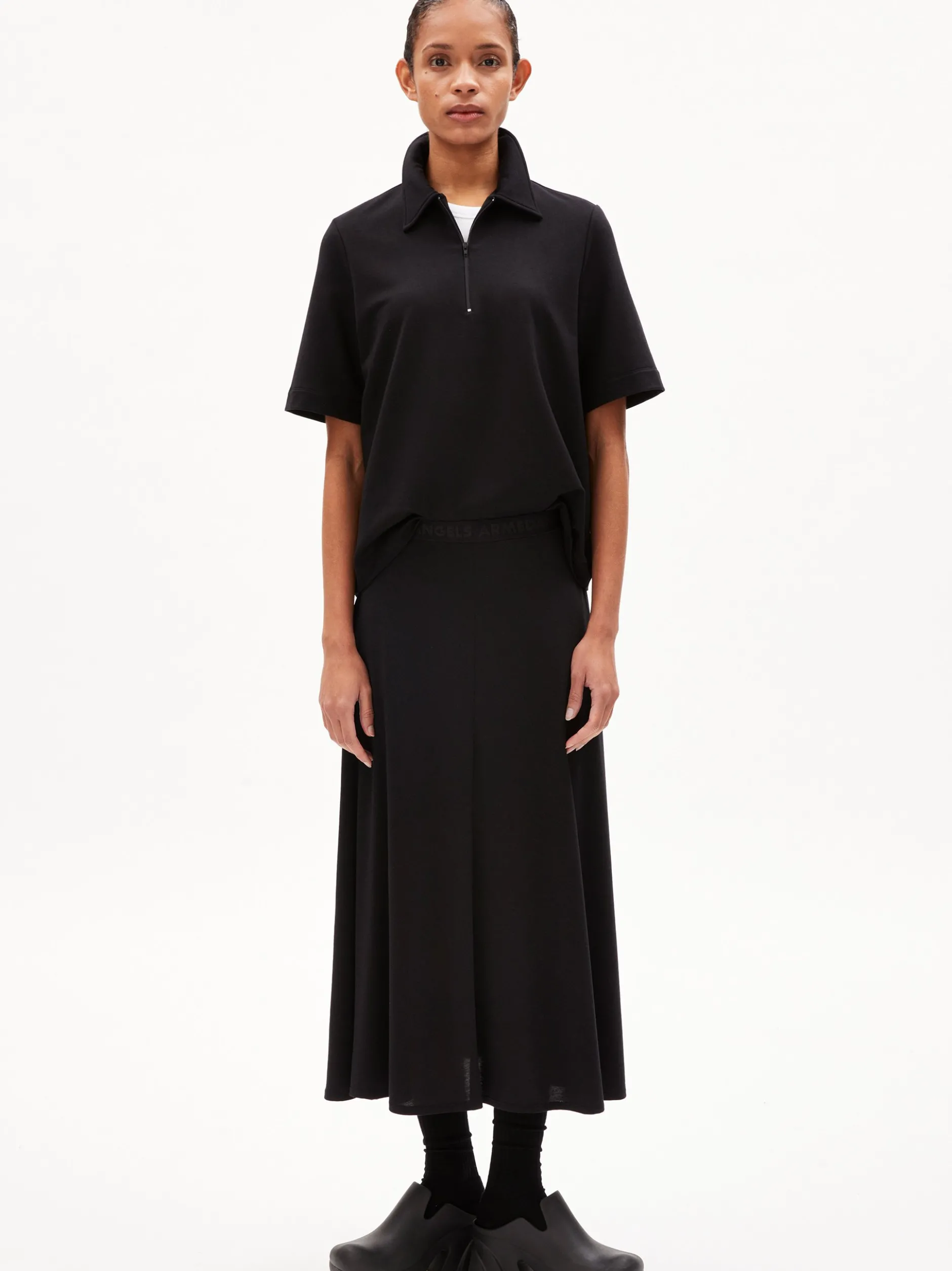 ARMEDANGELS Damen Jerseyrock - Ileniaa Laraa in schwarz