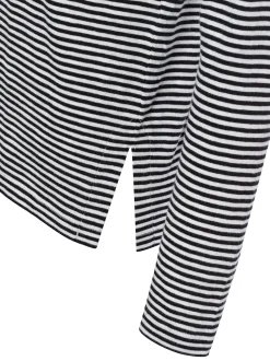 ARMEDANGELS Damen Langarmshirt in schwarz weiß
