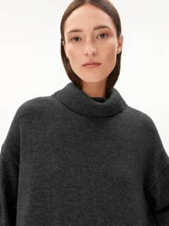 ARMEDANGELS Damen Strickkleid aus Wolle - Aradiaa in anthrazit