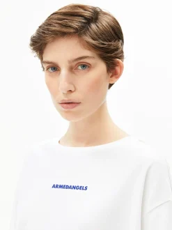 ARMEDANGELS Damen T-Shirt - Giannaa Chaange in weiß blau