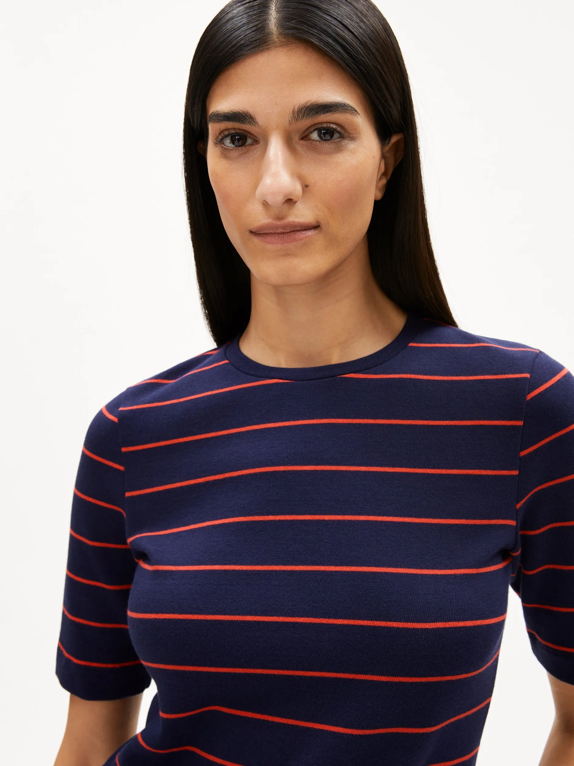 ARMEDANGELS Damen T-Shirt - Jaanisara in marine rot