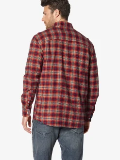 BABISTA Herren Flanellhemd - FLOREVERTI in rot