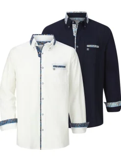 BABISTA Herren Hemden - MATIAS im 2er-Pack in weiß blau