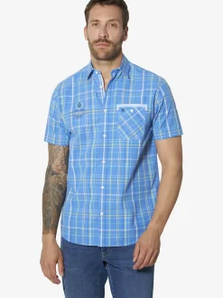 BABISTA Herren Kurzarmhemd - VALALDO in blau