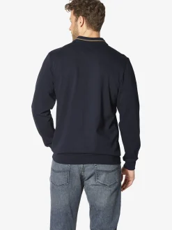 BABISTA Herren Langarm-Poloshirt - DOROCASTI in blau