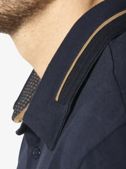 BABISTA Herren Langarm-Poloshirt - DOROCASTI in blau