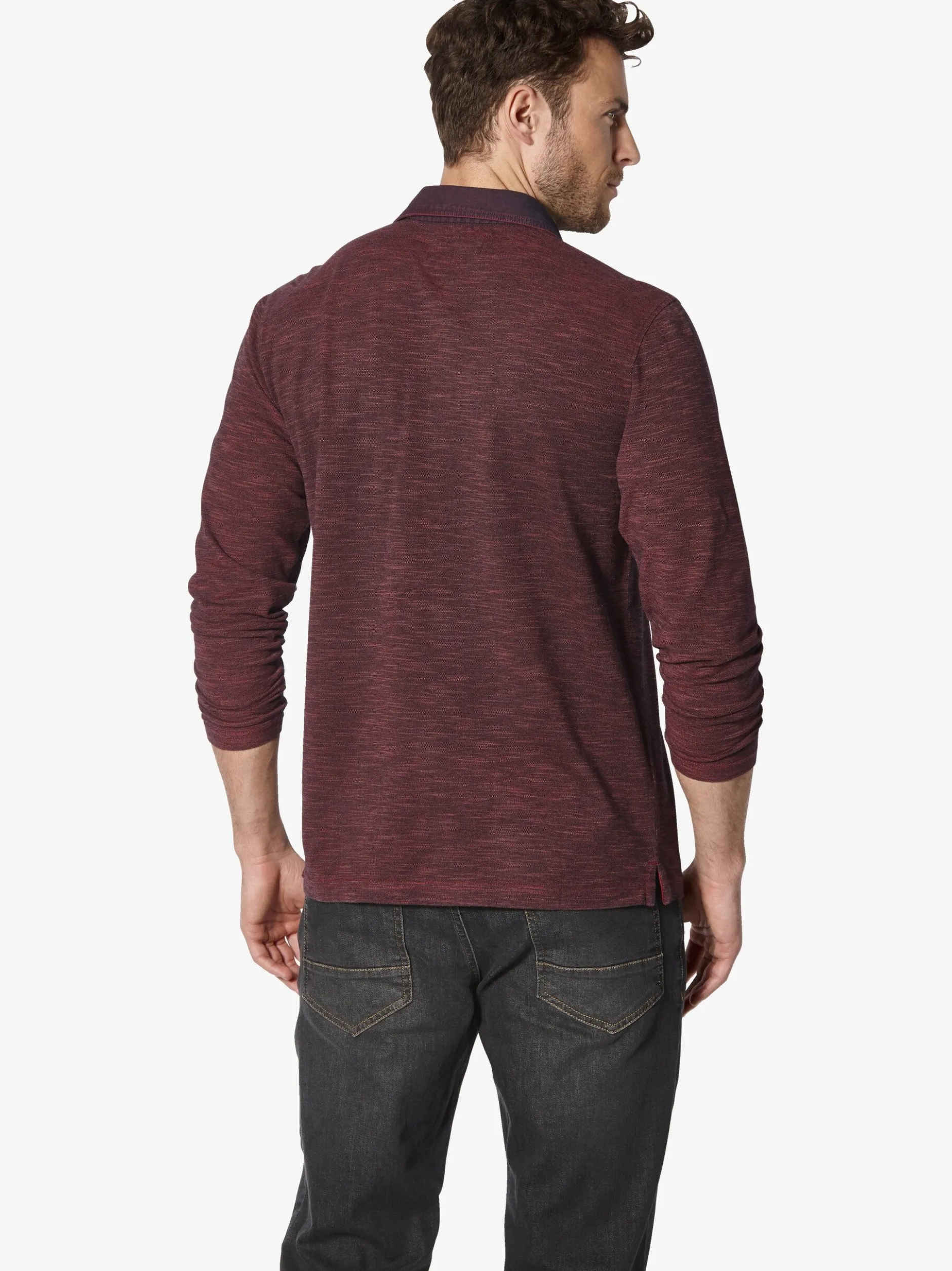 BABISTA Herren Langarm-Poloshirt - ZUPATERRI in rot