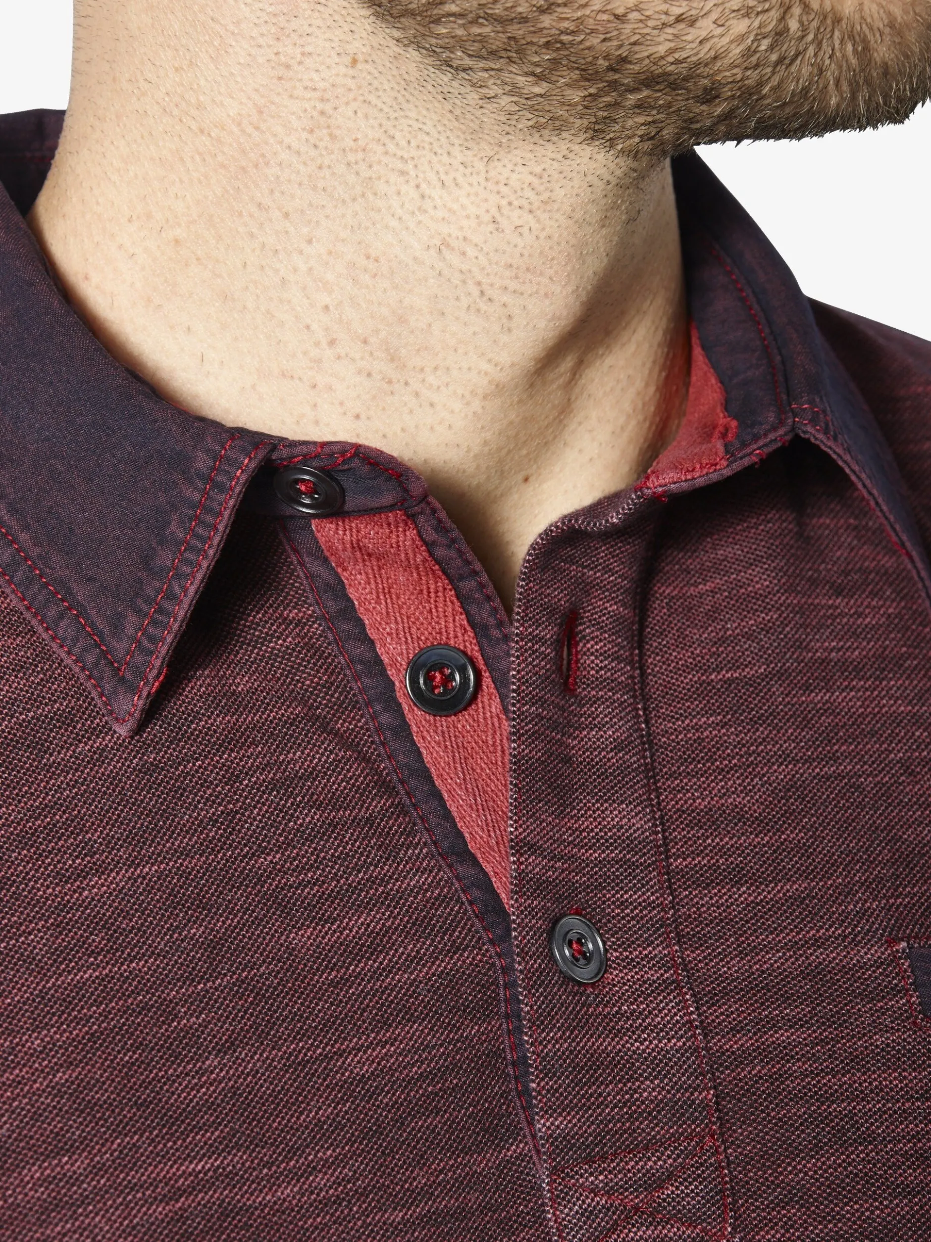 BABISTA Herren Langarm-Poloshirt - ZUPATERRI in rot