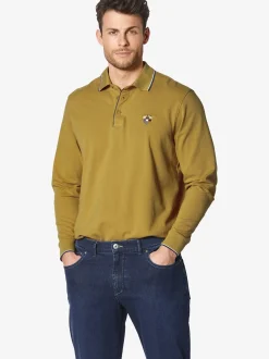 BABISTA Herren Langarm-Poloshirt - MILANVETZO in gelb