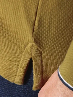 BABISTA Herren Langarm-Poloshirt - MILANVETZO in gelb