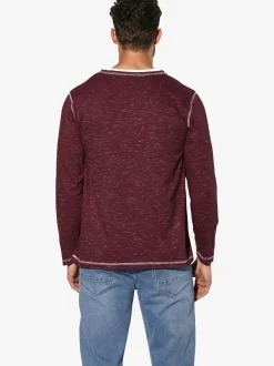 BABISTA Herren Langarmshirt - GIVIRA in rot