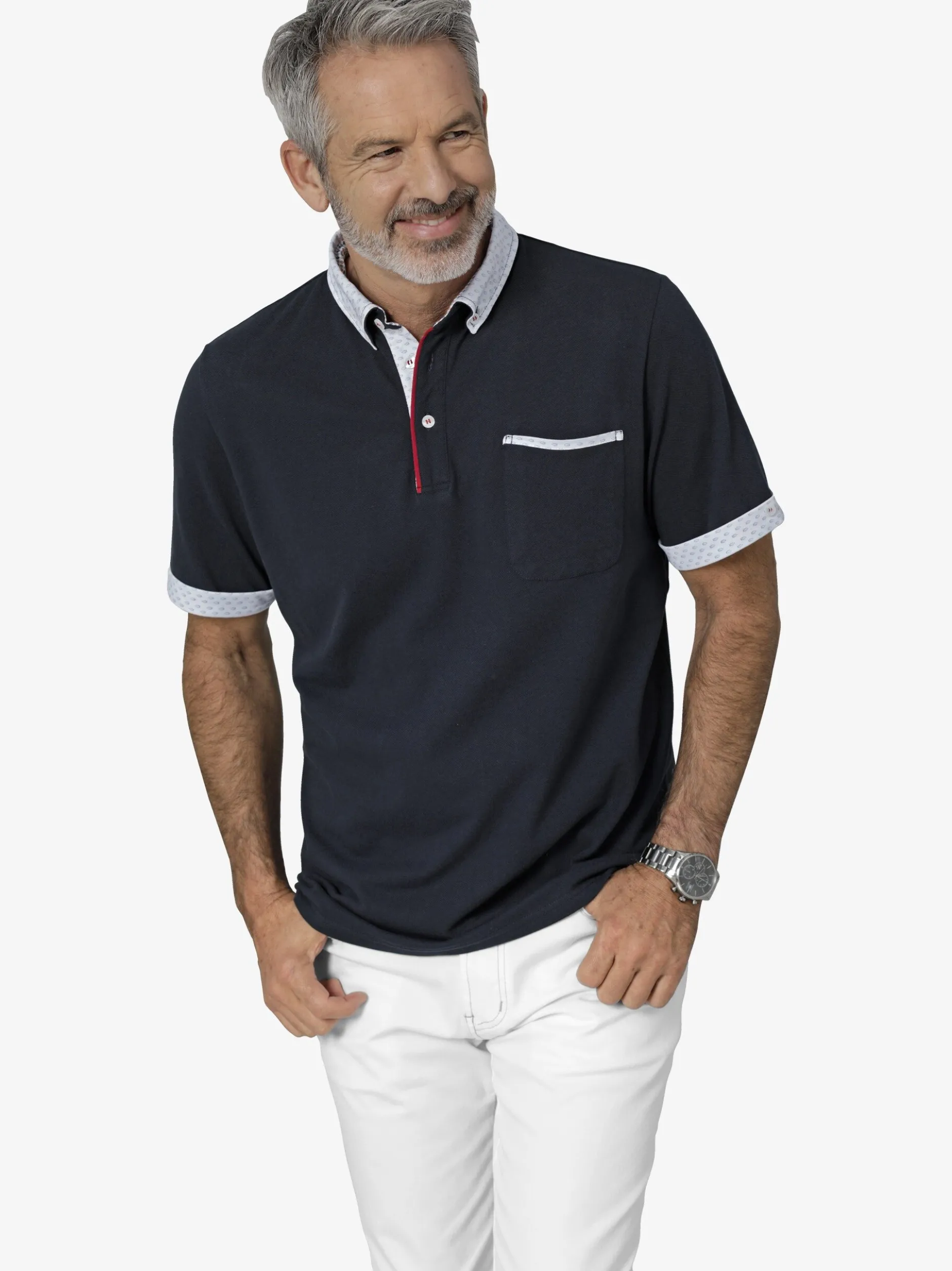 BABISTA Herren Poloshirt - FIOREZZENTO in blau