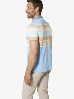 BABISTA Herren Poloshirt - LORIENZA in hellblau orange