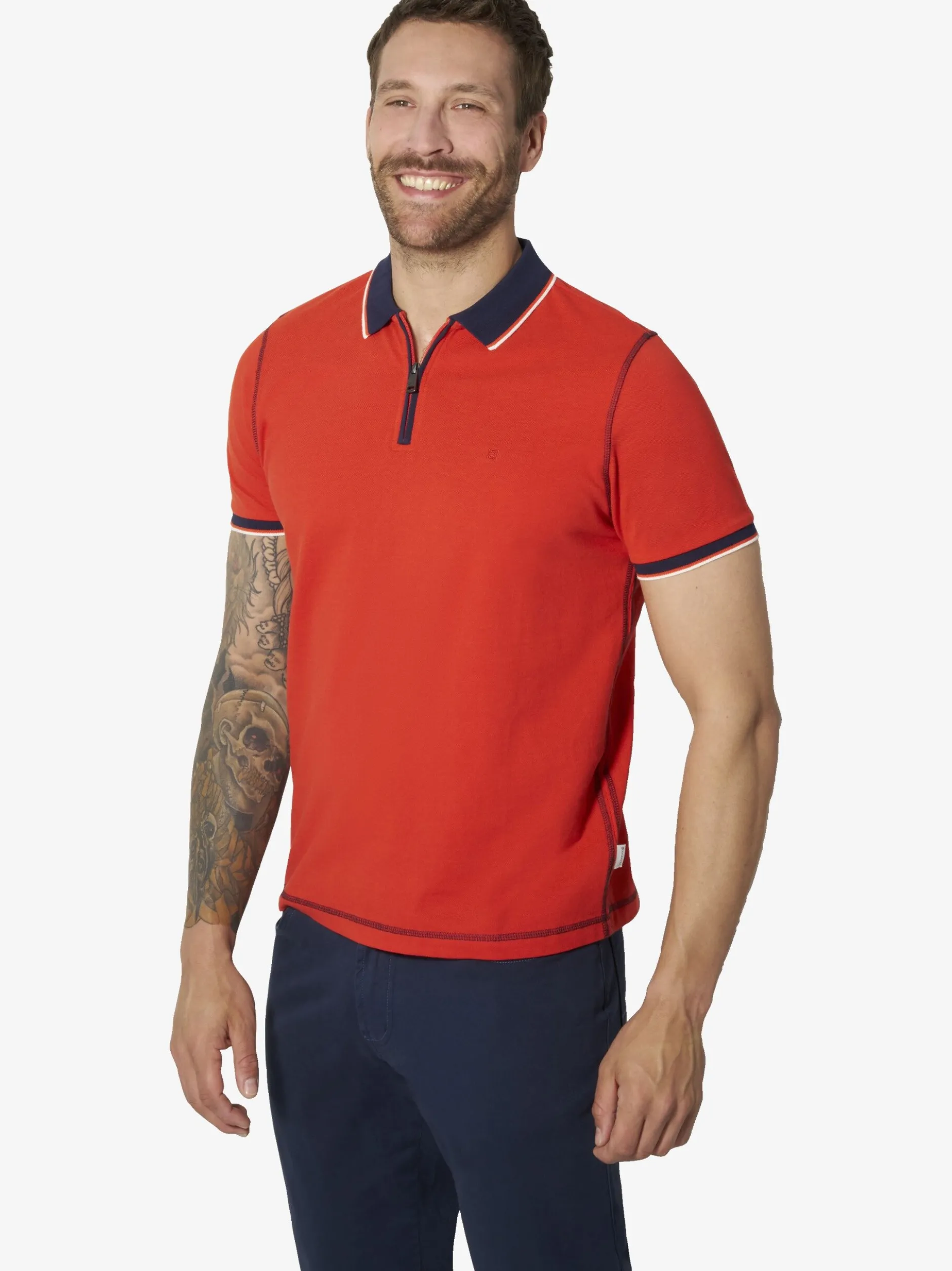 BABISTA Herren Poloshirt - RIGIO in rot - Ärmel: kurzarm