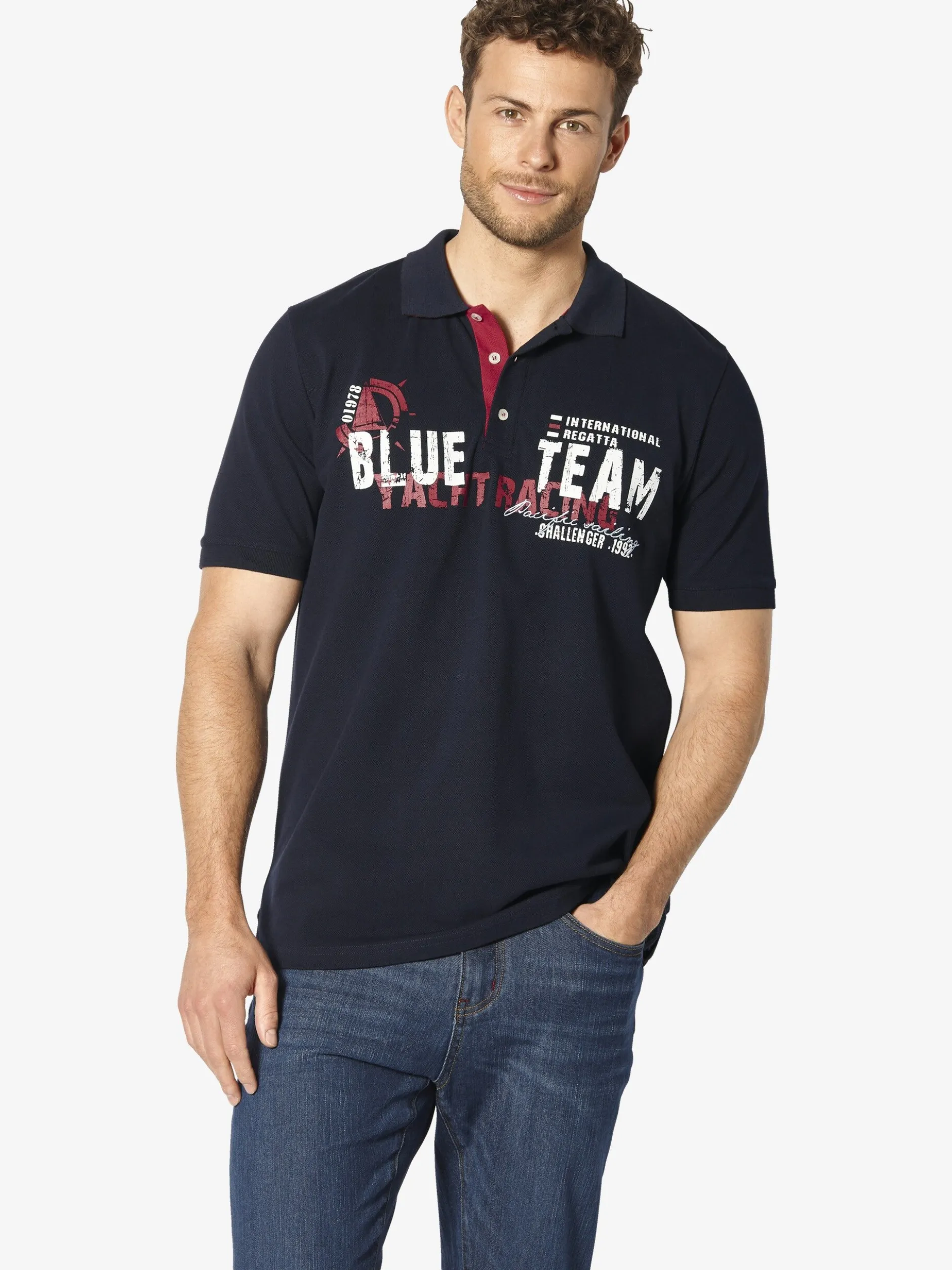 BABISTA Herren Poloshirt - TATOLETTI in blau