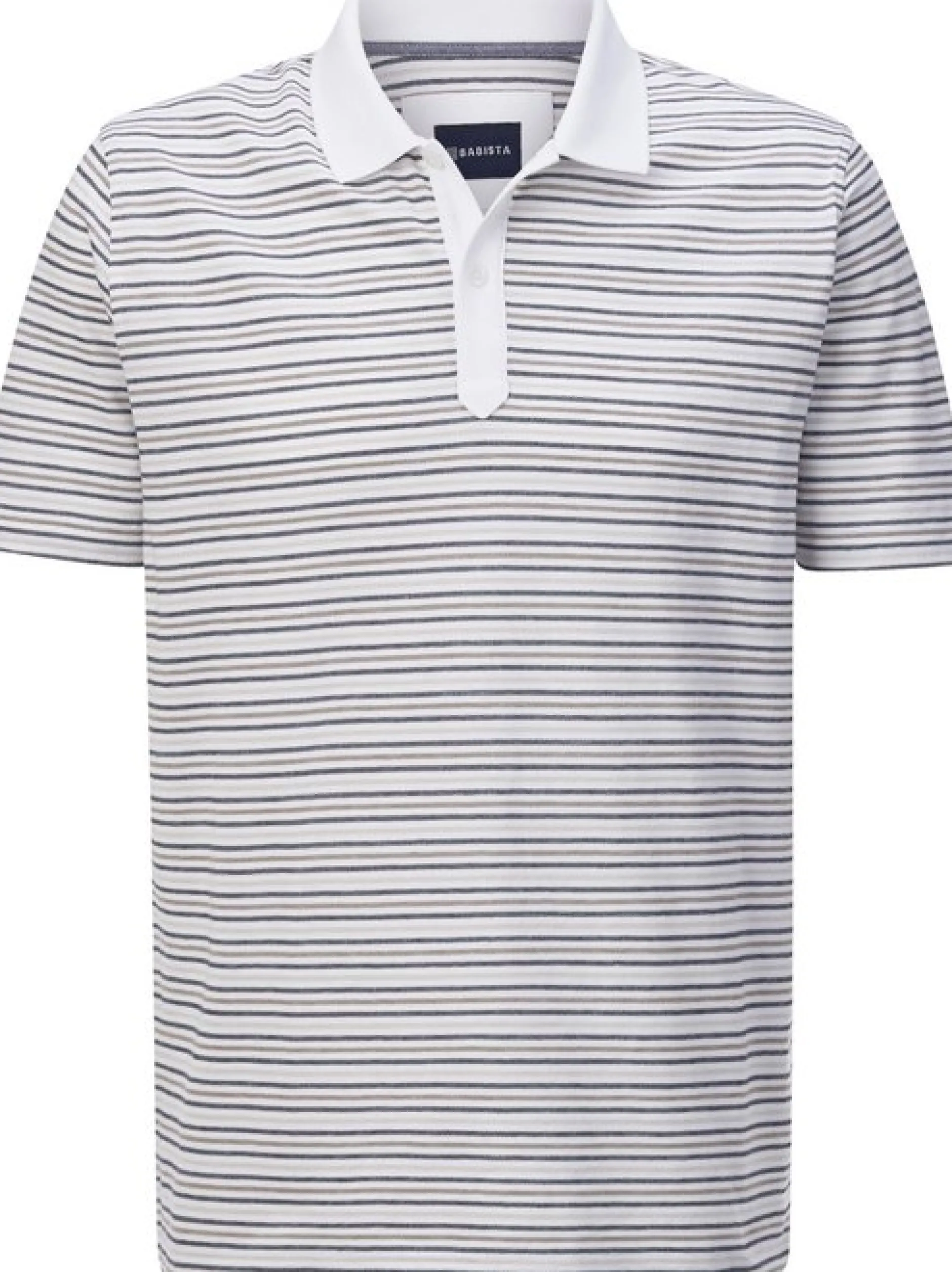 BABISTA Herren Poloshirt - TOSCANETTI in weiß blau