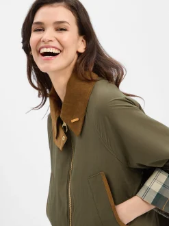 Barbour Damen Übergangsjacke - Icons Bedale in khaki cognac