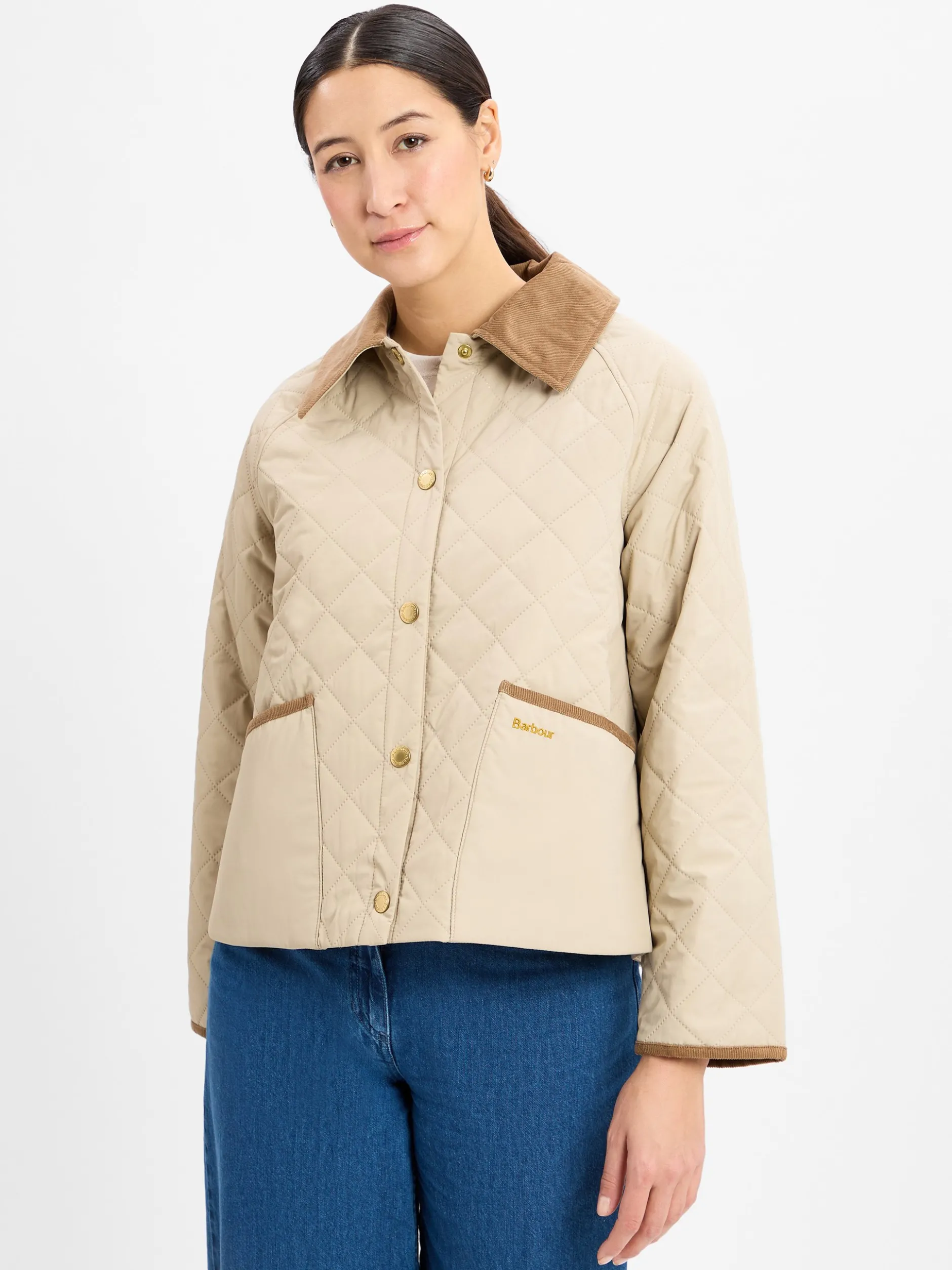Barbour Damen Steppjacke - Anise Quilt in beige braun