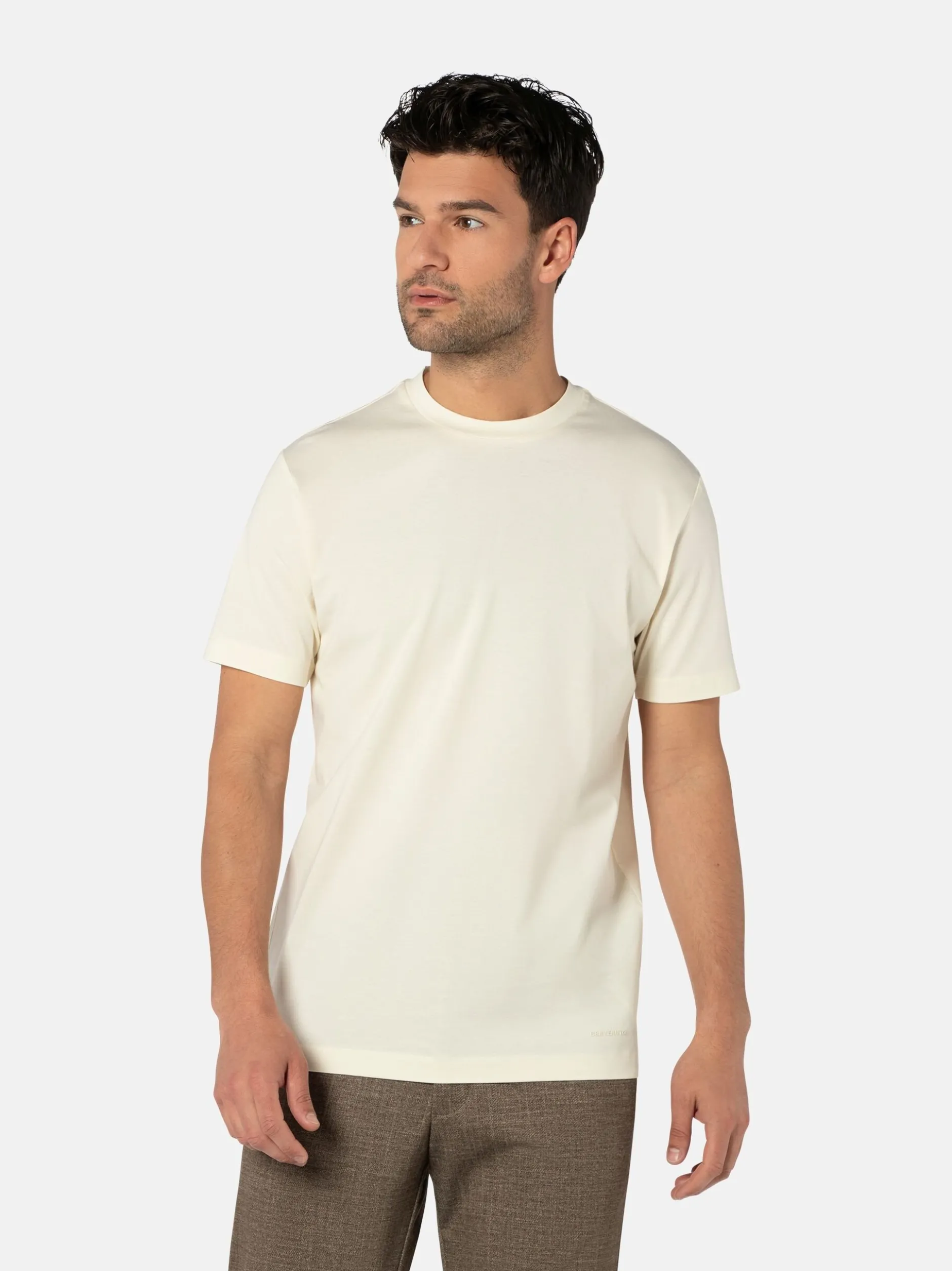 Benvenuto Herren Shirt - ADELMO in beige