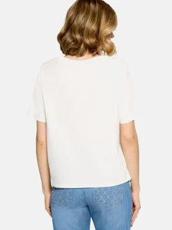 Betty Barclay Damen Basic Shirt in weiß mehrfarbig